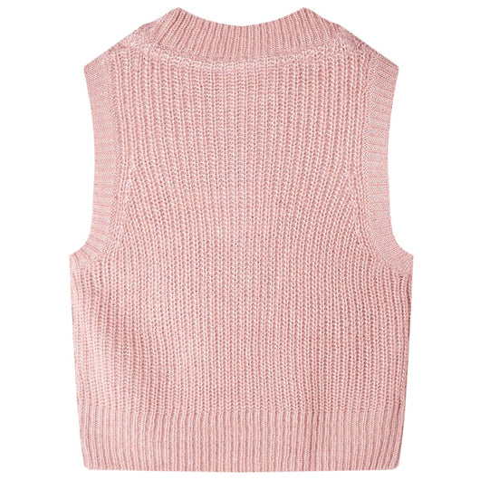 Gilet da Bambina Lavorato a Maglia Rosa Chiaro 92cod mxl 132417