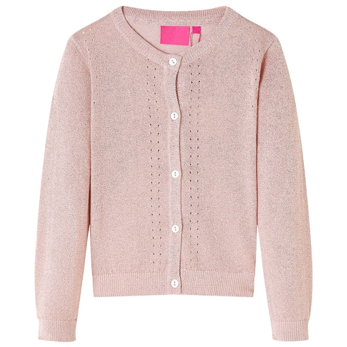 Cardigan da Bambina Lavorato a Maglia Rosa Tenue 92cod mxl 84450