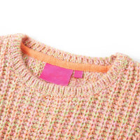 Maglione da Bambina Lavorato a Maglia Rosa Tenue 92 14524