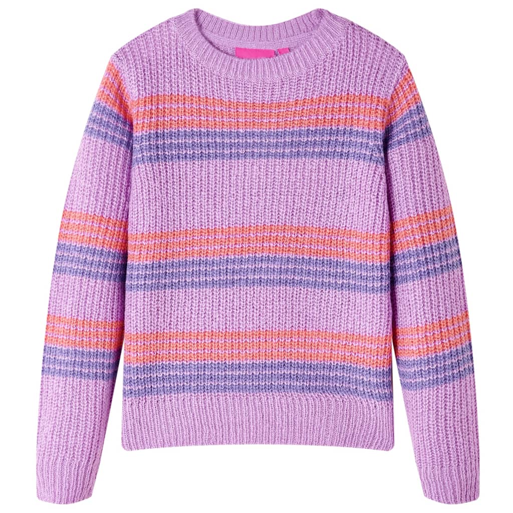 Maglione per Bambini Lavorato a Maglia Lilla e Rosa 92 14534