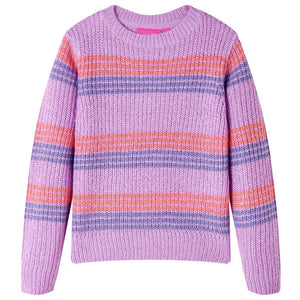 Maglione per Bambini Lavorato a Maglia Lilla e Rosa 92 14534