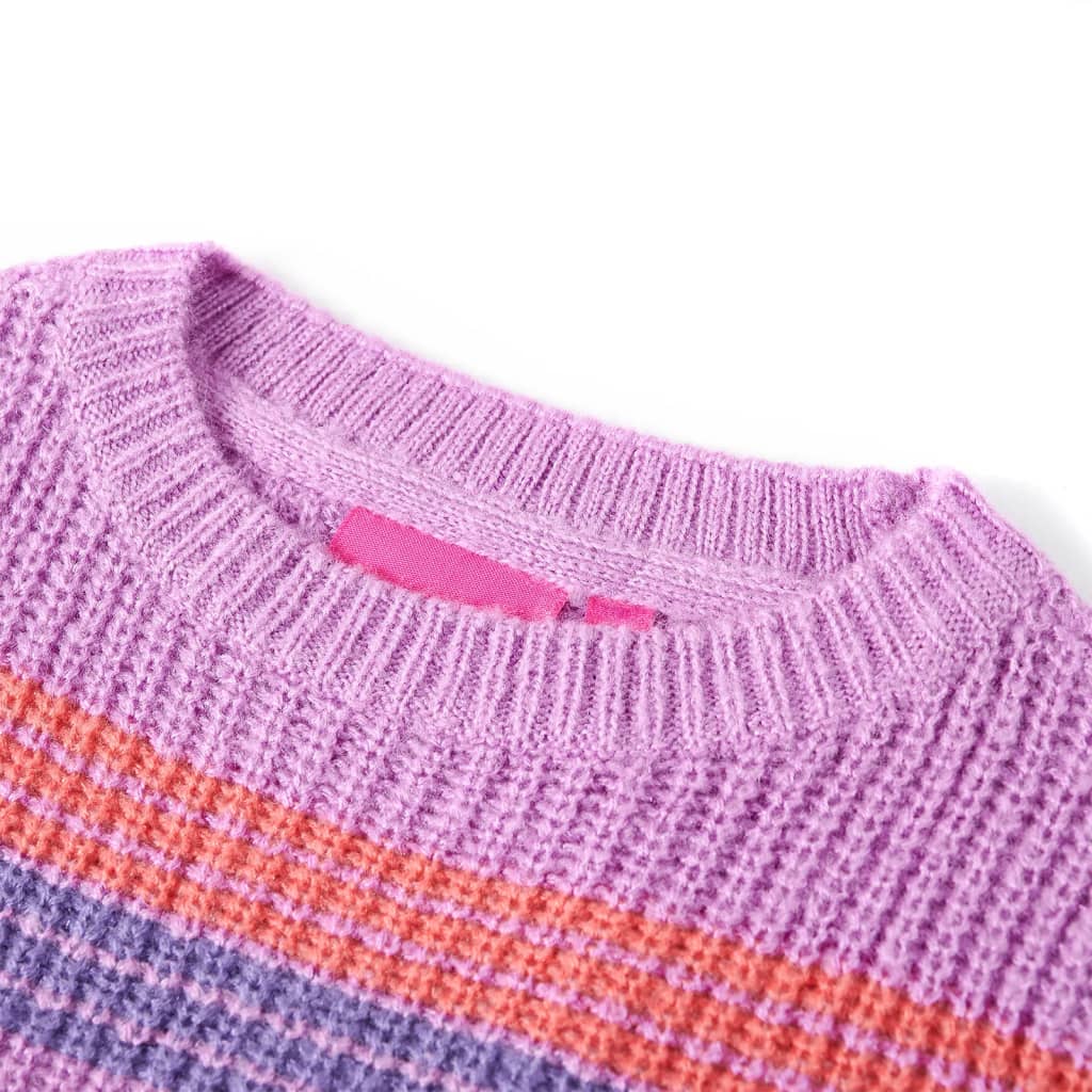 Maglione per Bambini Lavorato a Maglia Lilla e Rosa 92 14534