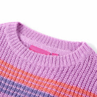 Maglione per Bambini Lavorato a Maglia Lilla e Rosa 104cod mxl 132346