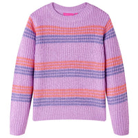 Maglione per Bambini Lavorato a Maglia Lilla e Rosa 116 14536