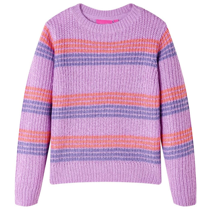 Maglione per Bambini Lavorato a Maglia Lilla e Rosa 116 14536