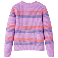 Maglione per Bambini Lavorato a Maglia Lilla e Rosa 128cod mxl 132344