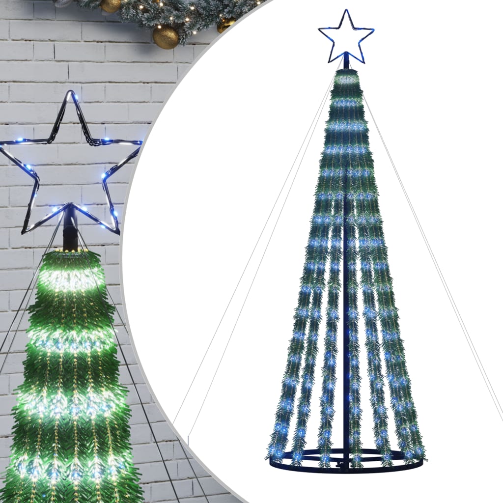 Illuminazione Albero di Natale a Cono 275LED Blu 180cmcod mxl 83422