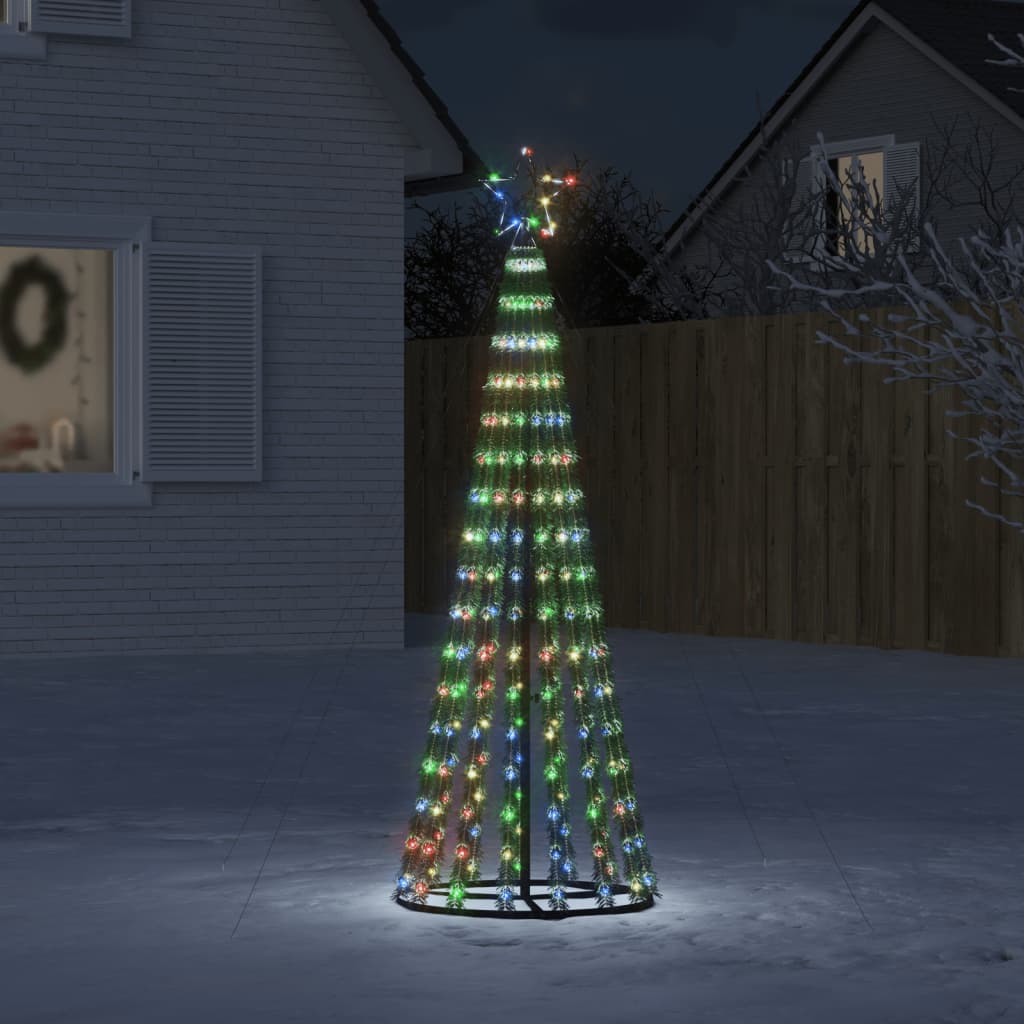 Illuminazione Albero di Natale a Cono 275LED Colorato 180cm 358067