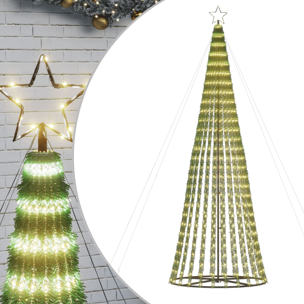 Illuminazione Albero di Natale a Cono 688LED Bianco Caldo 300cm 358068