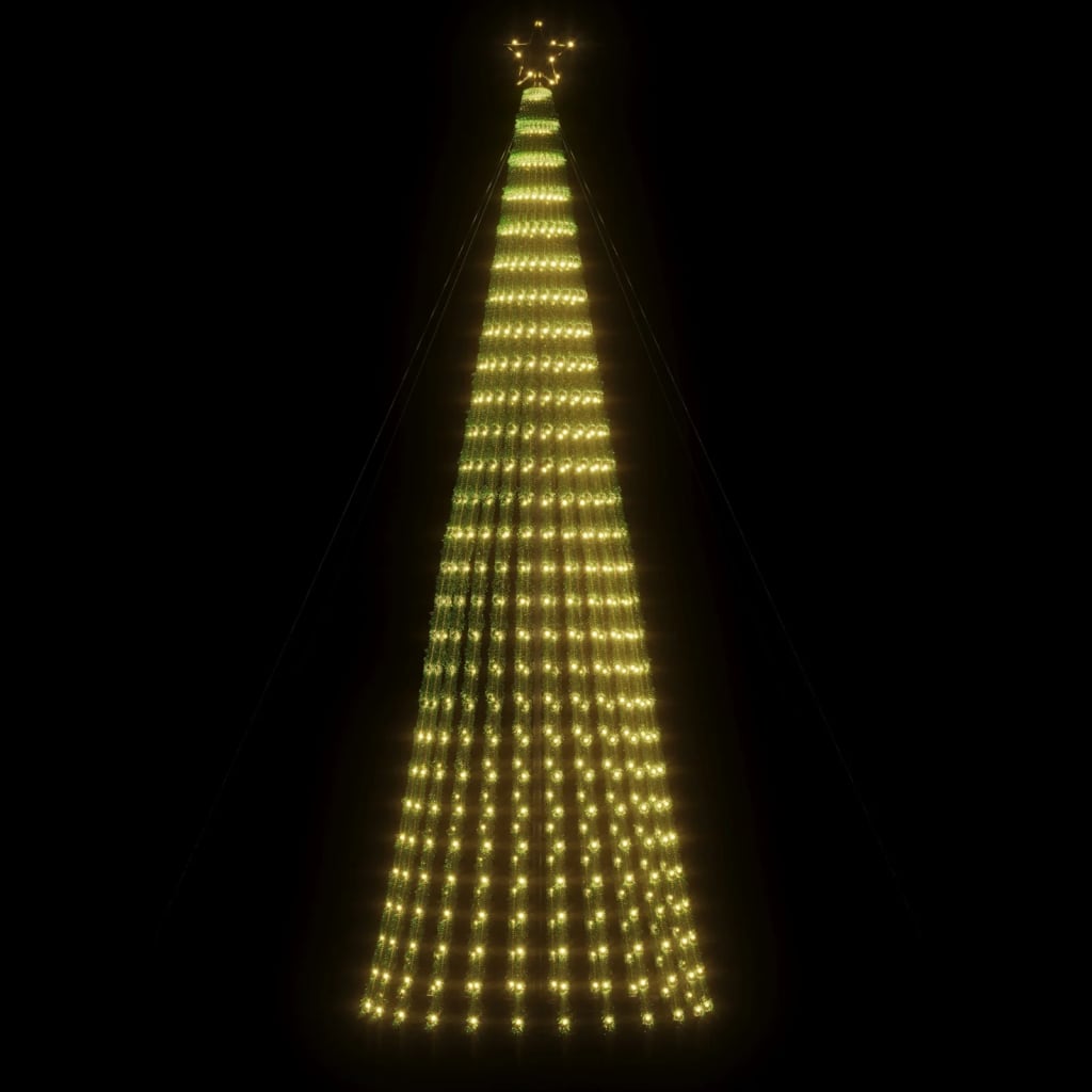 Albero di Natale a LED 688 LED Bianco Caldo 300 cm 358068