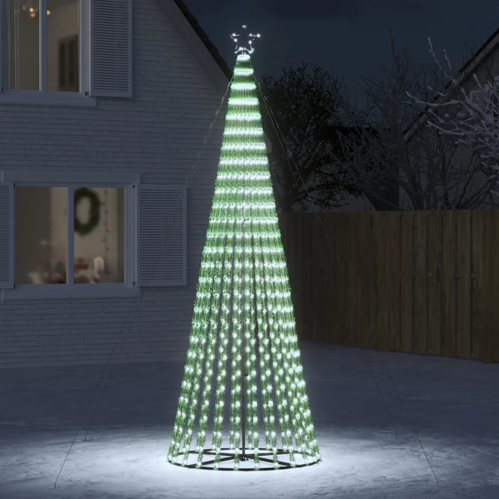 Albero di Natale a LED 688 LED Bianco Freddo 300 cm 358069