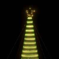 Illuminazione Albero Natale a Cono 1544LED Bianco Caldo 500cm 358072