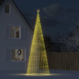 Illuminazione Albero Natale a Cono 1544LED Bianco Caldo 500cm 358072