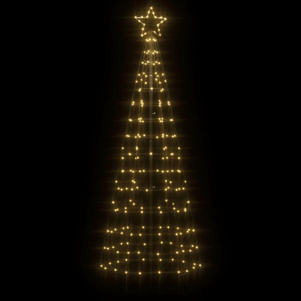 Illuminazione Albero Natale Picchetti 220LED Bianco Caldo 180cm 358100