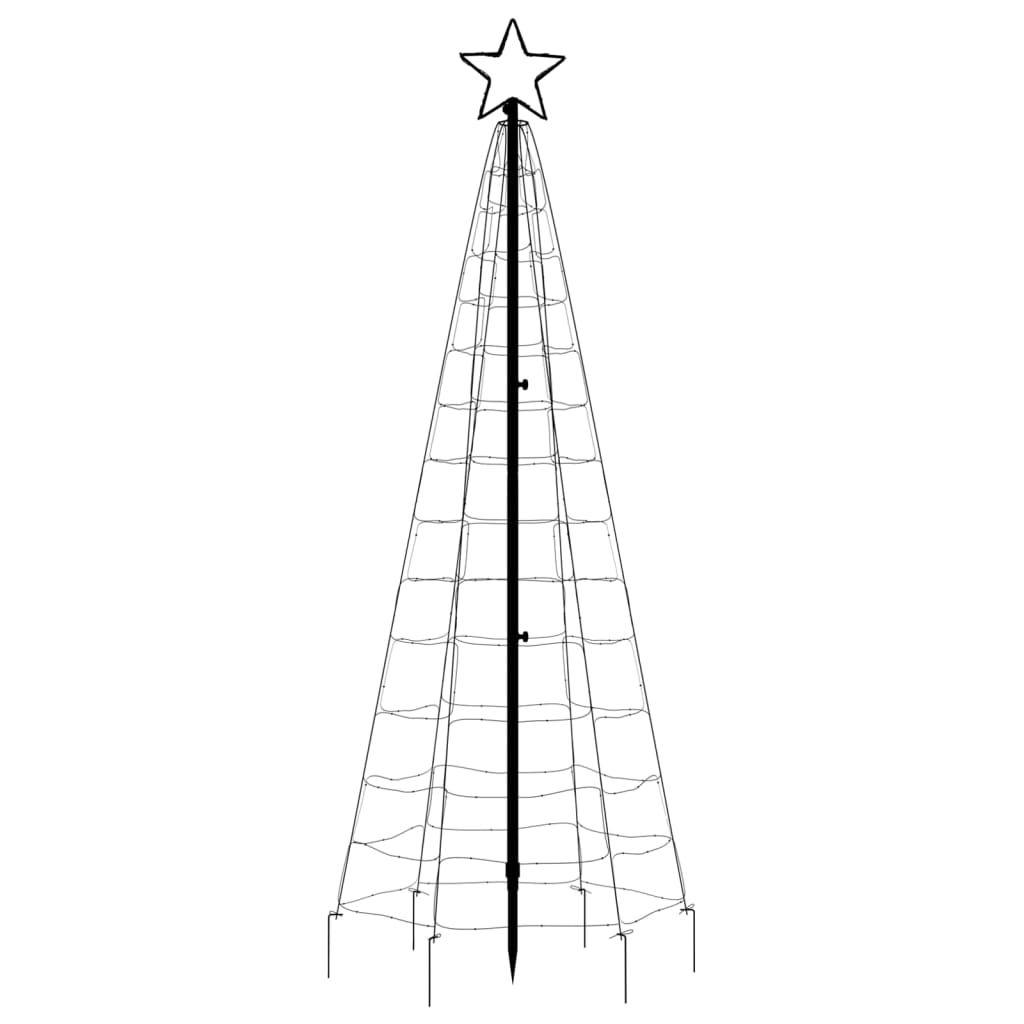 Illuminazione Albero Natale Picchetti 220LED Bianco Caldo 180cm 358100