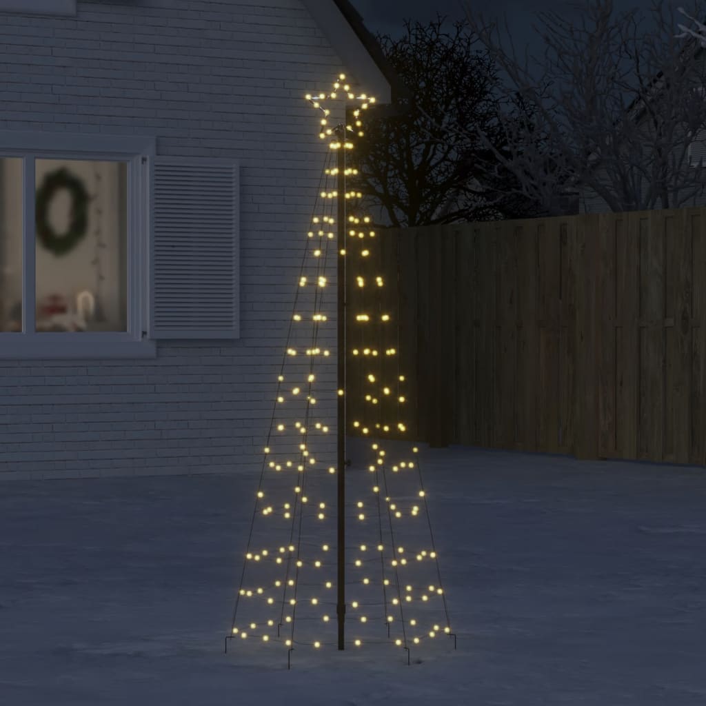 Illuminazione Albero Natale Picchetti 220LED Bianco Caldo 180cm 358100