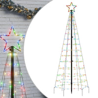 Illuminazione Albero di Natale Picchetti 220LED Colorato 180cm 358102