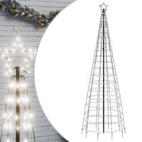 Luce Albero di Natale con Picchetti 570LED Bianco Freddo 300cm 358105