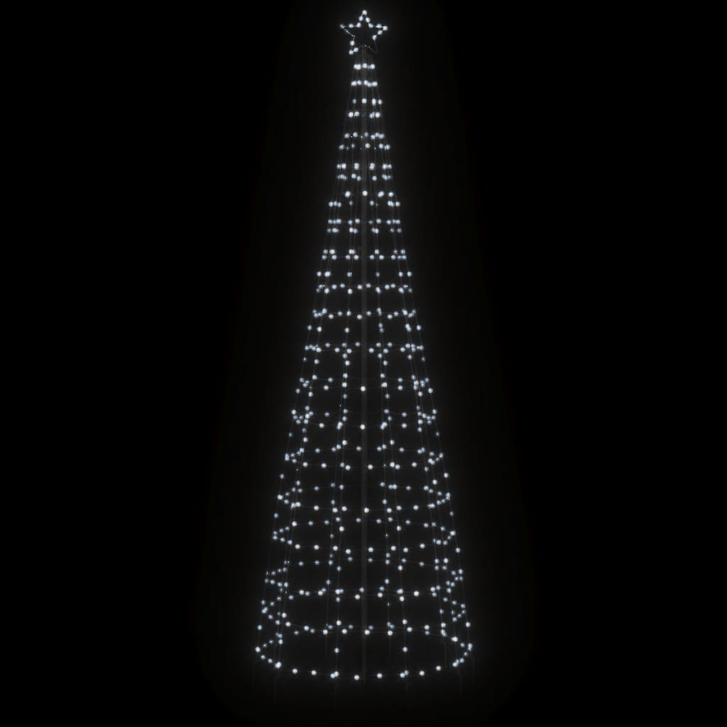 Luce Albero di Natale con Picchetti 570LED Bianco Freddo 300cm 358105