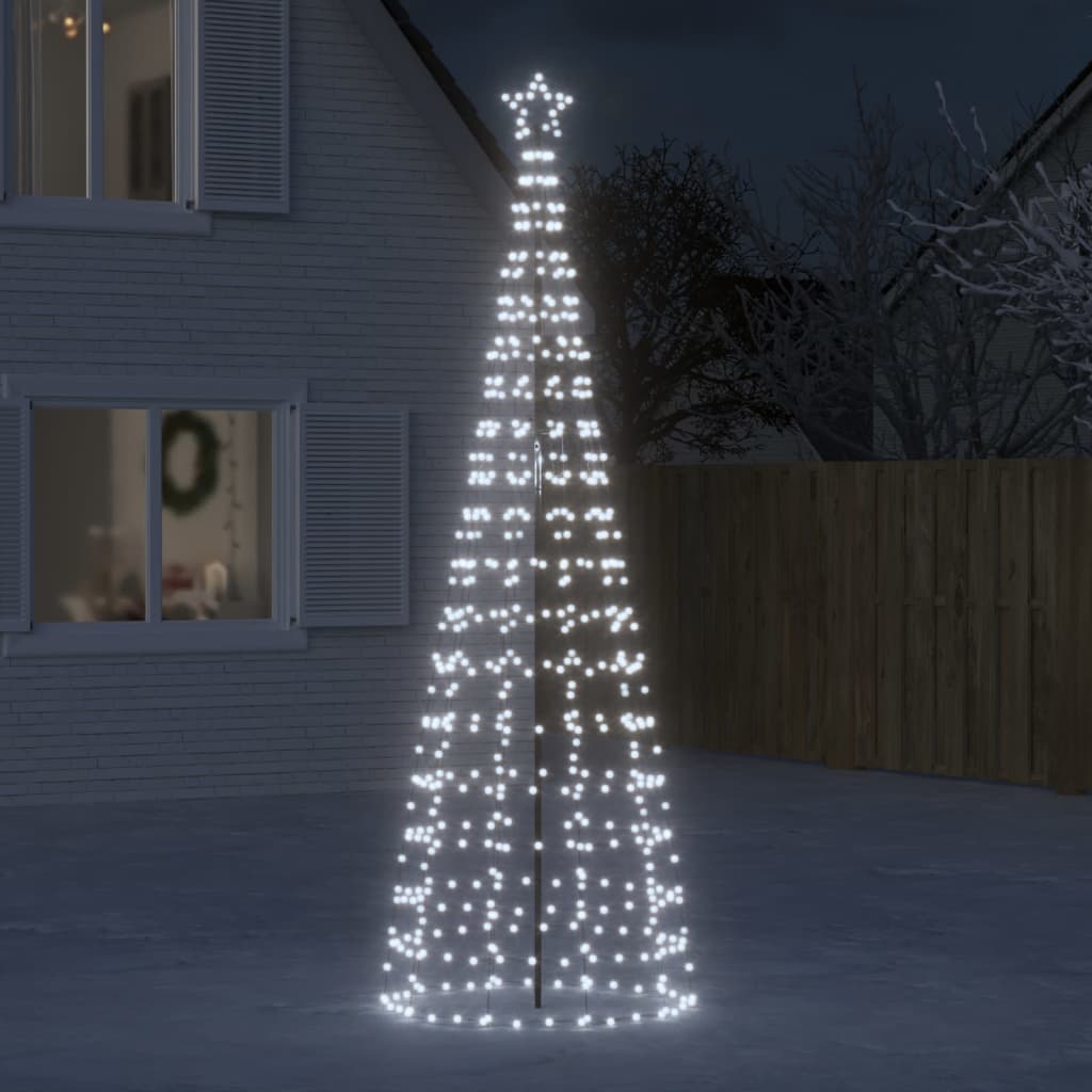 Luce Albero di Natale con Picchetti 570LED Bianco Freddo 300cm 358105