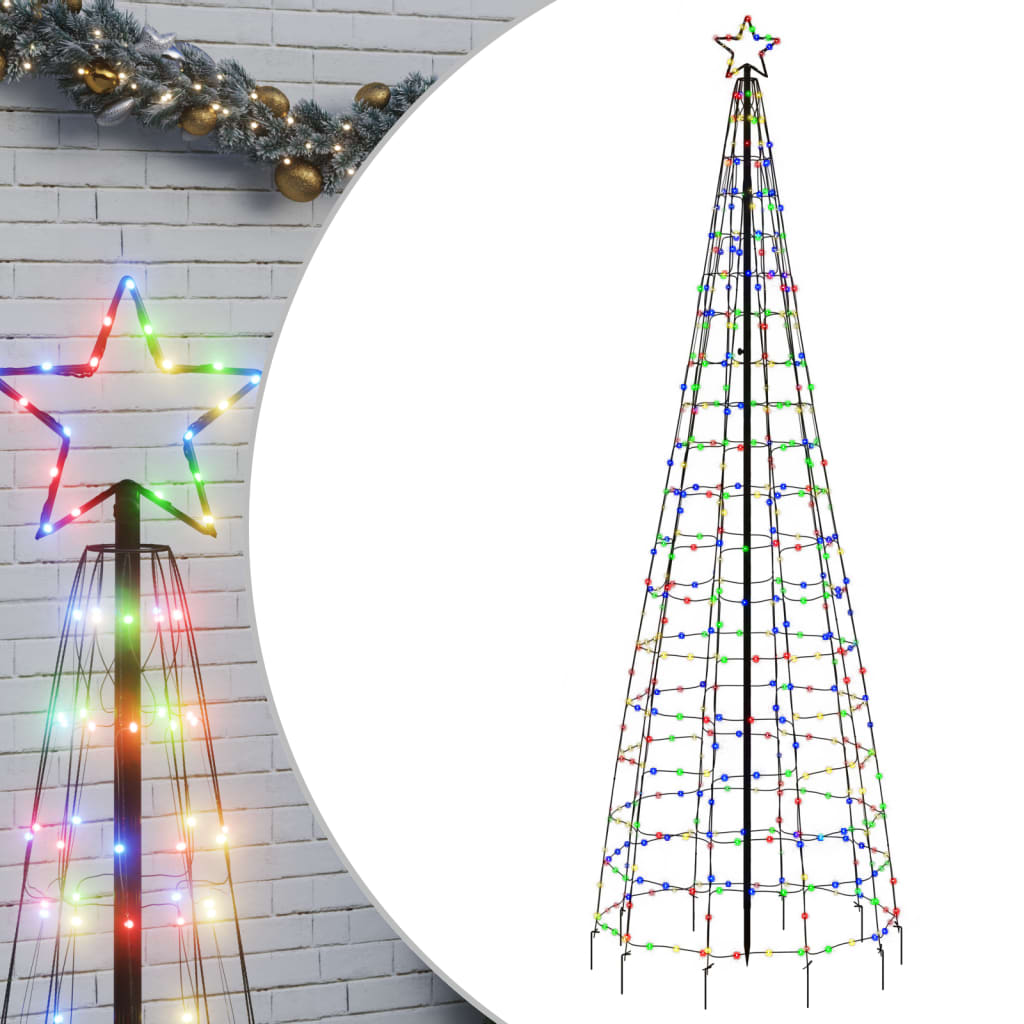 Illuminazione Albero di Natale Picchetti 570LED Colorato 300cm 358106