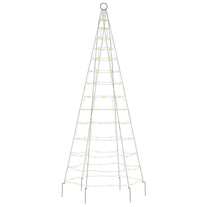 Luce Albero di Natale su Pennone 200LED Bianco Caldo 180cm 358108