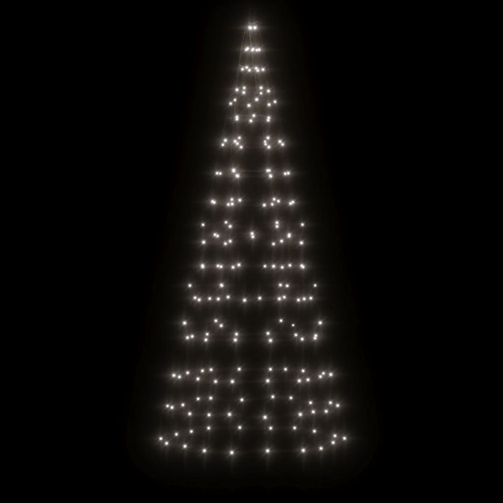 Luce Albero di Natale su Pennone 200LED Bianco Freddo 180cmcod mxl 83435