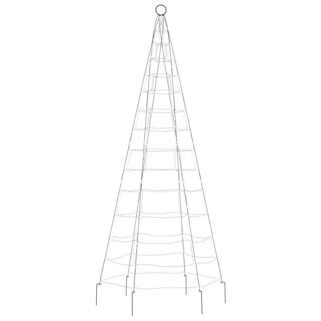 Luce Albero di Natale su Pennone 200LED Bianco Freddo 180cm 358109