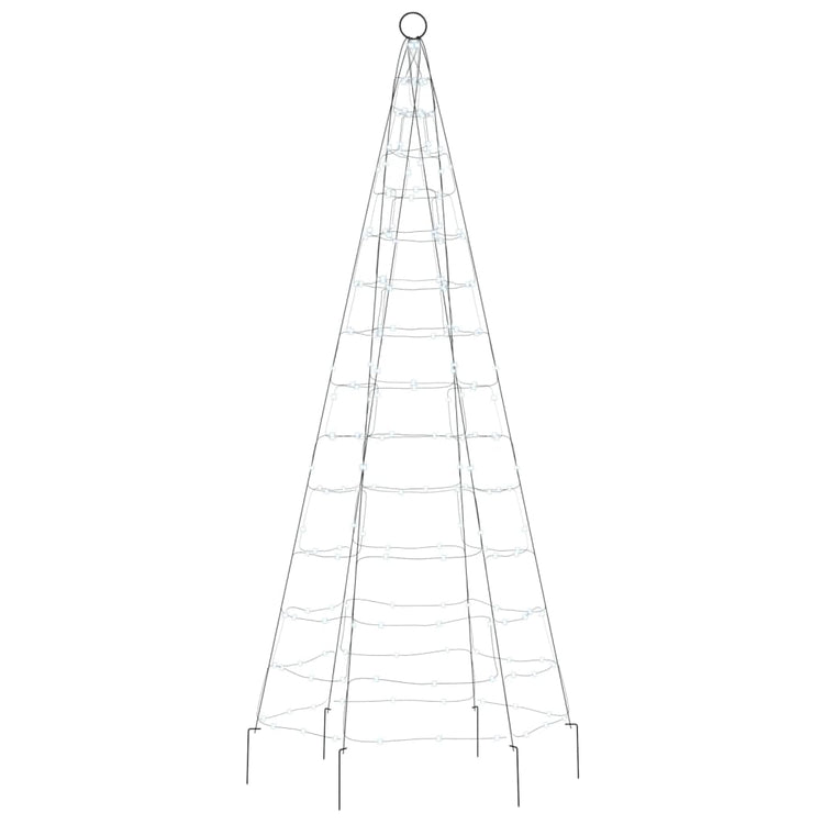 Luce Albero di Natale su Pennone 200LED Bianco Freddo 180cm 358109