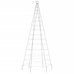 Luce Albero di Natale su Pennone 200LED Bianco Freddo 180cm 358109