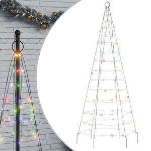 Illuminazione Albero di Natale su Pennone 200LED Colorato 180cmcod mxl 131342