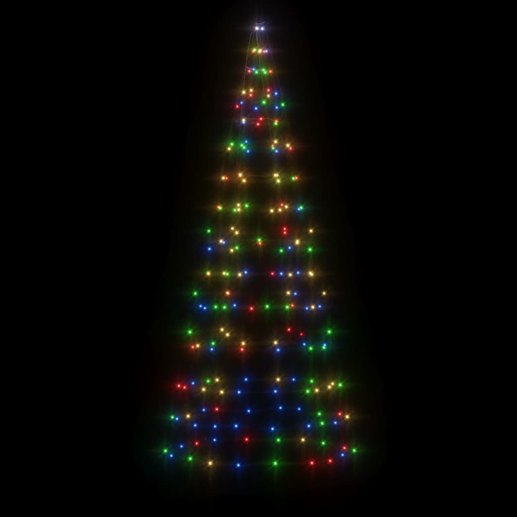 Illuminazione Albero di Natale su Pennone 200LED Colorato 180cmcod mxl 131342