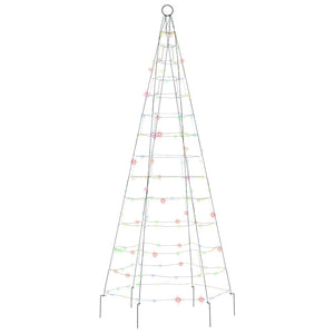 Illuminazione Albero di Natale su Pennone 200LED Colorato 180cm 358110