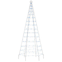 Illuminazione Albero di Natale su Pennone 200LED Blu 180cm 358111