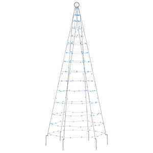 Illuminazione Albero di Natale su Pennone 200LED Blu 180cm 358111