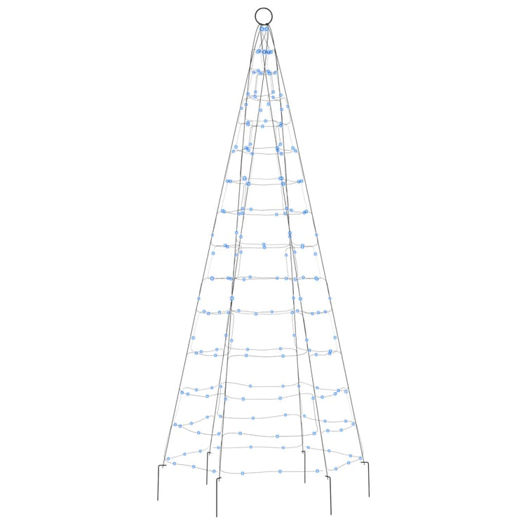 Illuminazione Albero di Natale su Pennone 200LED Blu 180cm 358111