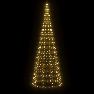 Luce Albero di Natale su Pennone 550LED Bianco Caldo 300cm 358112