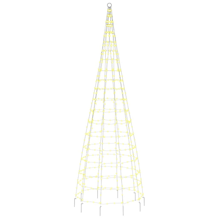 Luce Albero di Natale su Pennone 550LED Bianco Caldo 300cm 358112