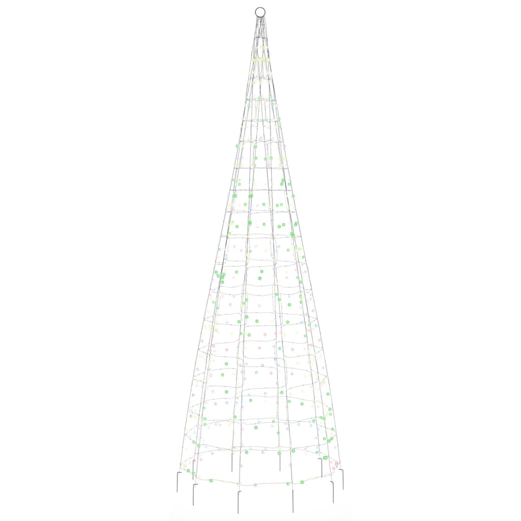 Illuminazione Albero di Natale su Pennone 550LED Colorato 300cm 358114