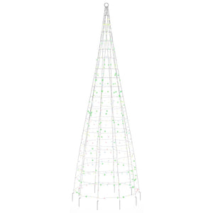 Illuminazione Albero di Natale su Pennone 550LED Colorato 300cm 358114