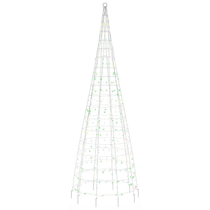 Illuminazione Albero di Natale su Pennone 550LED Colorato 300cm 358114