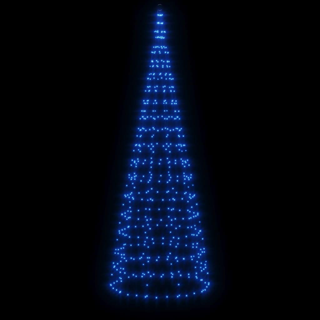 Illuminazione Albero di Natale su Pennone 550LED Blu 300cm 358115