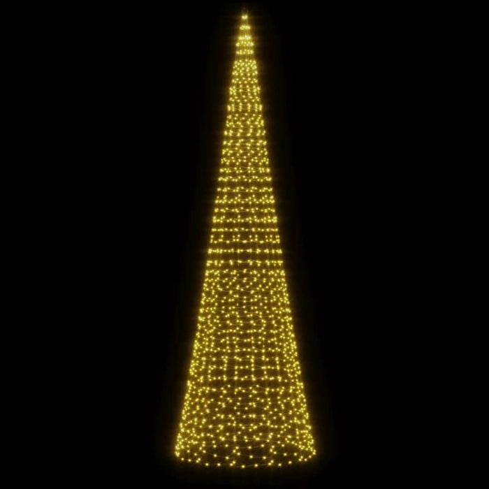 Luce Albero di Natale su Pennone 1534LED Bianco Caldo 500cm 358116