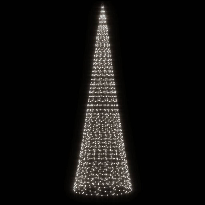 Luce Albero di Natale su Pennone 1534LED Bianco Freddo 500cmcod mxl 107365