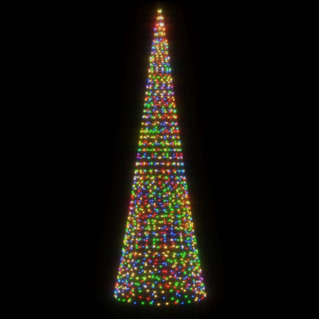 Illuminazione Albero Natale su Pennone 1534LED Colorato 500cm 358118