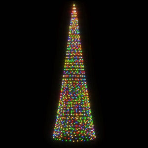 Illuminazione Albero Natale su Pennone 1534LED Colorato 500cm 358118