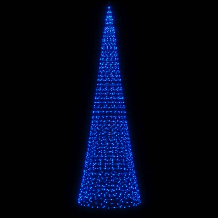 Illuminazione Albero di Natale su Pennone 1534LED Blu 500cm 358119