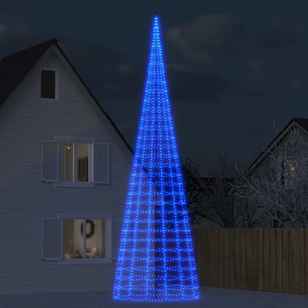 Illuminazione Albero di Natale su Pennone 3000LED Blu 800cmcod mxl 83432