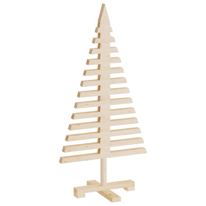 Alberi di Natale Decorativi in Legno 3pz Legno Massello di Pino 3200672