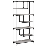 Libreria Grigio Sonoma 81x36x176 cm in Legno Multistrato 836226